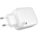 Мережевий зарядний пристрій Proove Fixtape GaN USB-C 65W + Type-C Білий