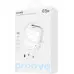 Сетевое зарядное устройство Proove Fixtape GaN USB-C 65W + Type-C Белый