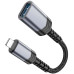Перехідник адаптер OTG UA24 Lightning to USB Сірий (MetalGray)