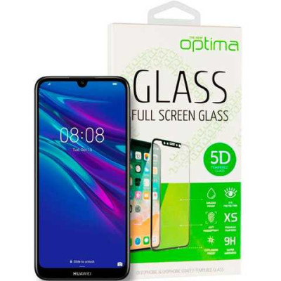 Защитное стекло 5D на телефон Huawei P Smart Z Чёрное
