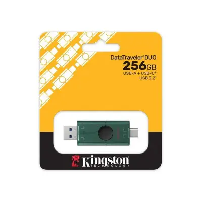 USB 256Gb Kingston DT Duo Type-C USB3.2 Зеленая