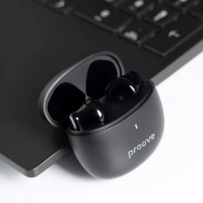 Безпровідні вакуумні  Навушники Proove Intro TWS (APP) Чoрні