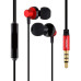Провідні вакуумні навушники-гарнітура Remax RM-512 Red, червоний