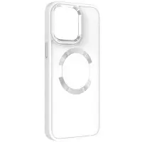 Чехол накладка Bonbon Metal MagSafe iPhone 14 Белая