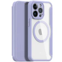 Чохол-книжка Dux Ducis Skin X Magsafe iPhone 13 Pro Фіолетова