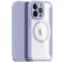 Чохол-книжка Dux Ducis Skin X Magsafe iPhone 13 Pro Фіолетова