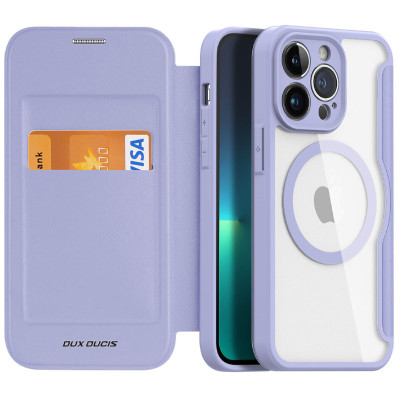 Чохол-книжка Dux Ducis Skin X Magsafe iPhone 14 Pro Max Фіолетова
