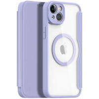 Чехол-книжка Dux Ducis Skin X Magsafe iPhone 13/ iPhone 14 Фиолетовая