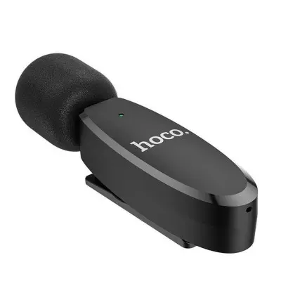 Бездротовий петличний мікрофон Hoco L15 Type-C Black, Чорний Бездротовий петличний мікрофон Hoco L15 Type-C Black, Чорний