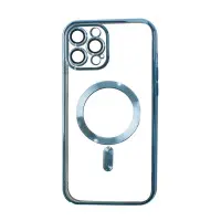 Чохол Накладка Shining Camera MagSafe iPhone 11 Pro Max Блакитна Sierra Blue (metal matte)