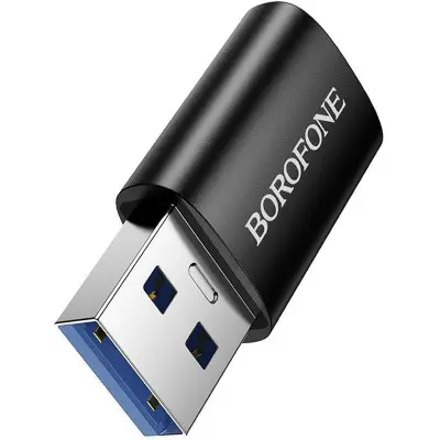 Перехідник адаптер OTG Baseus USB Male to Type-C Female Чорний Перехідник адаптер OTG Baseus USB Male to Type-C Female Чорний