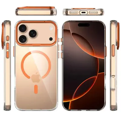 Чехол Накладка Space Apex iPhone 17 Pro Оранжевая (Papaya)