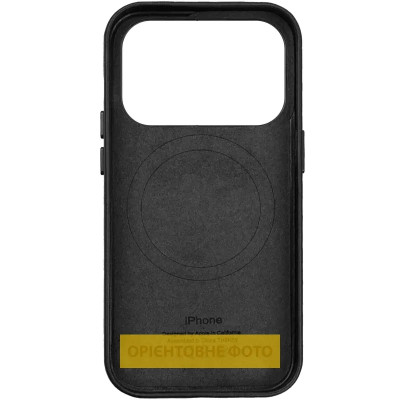 Чохол Накладка Leather Case with MagSafe iPhone 17 Pro Max Чорна (AA)