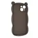Чехол накладка Hello Bear iPhone 14 Коричневая