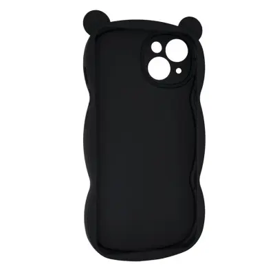Чехол накладка Hello Bear iPhone 15 Черная