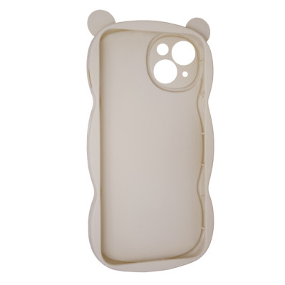 Чехол накладка Hello Bear iPhone 15 Белая