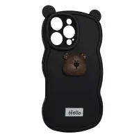 Чохол накладка Hello Bear iPhone 16 Pro Max Чорна