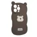Чехол накладка Hello Bear iPhone 16 Pro Max Коричневая
