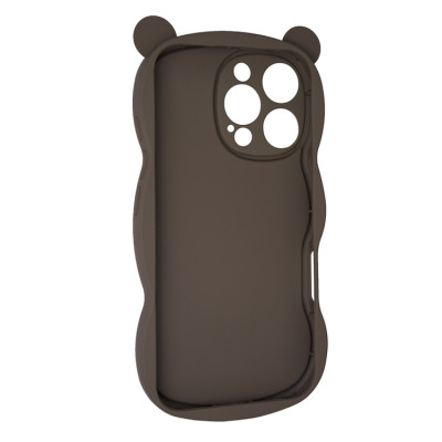 Чехол накладка Hello Bear iPhone 16 Pro Max Коричневая