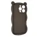 Чехол накладка Hello Bear iPhone 16 Pro Max Коричневая