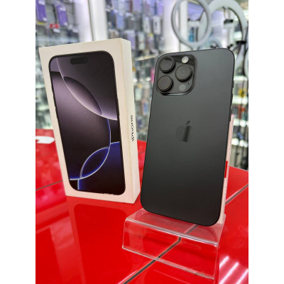 Смартфон Apple iPhone 16 Pro Max 256Gb Black Titanium, Чорний "S" (Б/В) (Ідеальний стан)