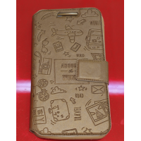 Чохол-книжка Універсальна Florence Around 5.0" Коричнева (Уцінка)