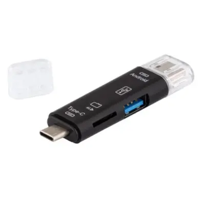 Перехідник OTG USB/Type-C/MicroUSB/MicroSD (D1-188) Перехідник OTG USB/Type-C/MicroUSB/MicroSD (D1-188)
