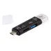 Перехідник OTG USB/Type-C/MicroUSB/MicroSD (D1-188) Перехідник OTG USB/Type-C/MicroUSB/MicroSD (D1-188)