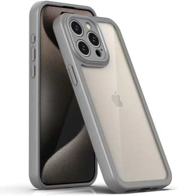 Чохол накладка Transparent + Color 1.5mm iPhone 13 Сіра