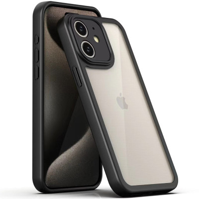 Чехол накладка Transparent + Color 1.5mm iPhone Xr Черная