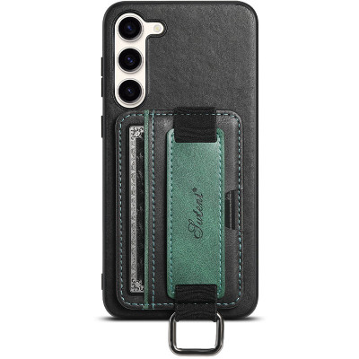 Чехол накладка Wallet and Straps Samsung A245 (A24) Черная