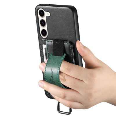 Чехол накладка Wallet and Straps Samsung A245 (A24) Черная