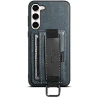 Чехол накладка Wallet and Straps Samsung A245 (A24) Синяя
