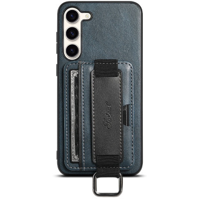 Чехол накладка Wallet and Straps Samsung A245 (A24) Синяя