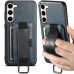 Чехол накладка Wallet and Straps Samsung A245 (A24) Синяя