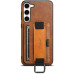 Чехол накладка Wallet and Straps Samsung A245 (A24) Коричневая