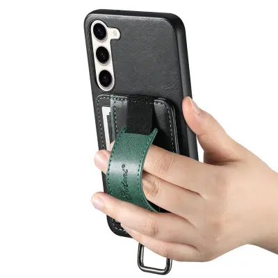 Чехол накладка Wallet and Straps Samsung A346 (A34 5G) Черная