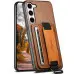 Чехол накладка Wallet and Straps Samsung A346 (A34 5G) Коричневая