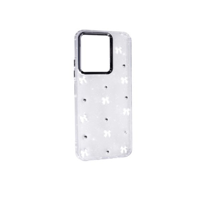 Чохол Накладка Glue Case Hit Xiaomi Redmi Note 14 Pro 4G Бантики Білі