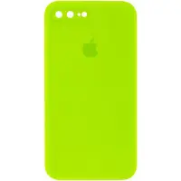 Чохол накладка HC iPhone 7+ Салатова (Neon Green) Square Full