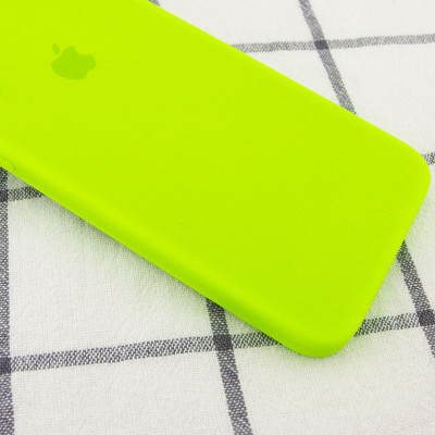 Чохол накладка HC iPhone 7+ Салатова (Neon Green) Square Full