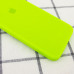 Чохол накладка HC iPhone 7+ Салатова (Neon Green) Square Full
