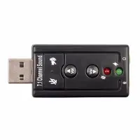Звуковая карта внешняя USB2.0 - 7.1 Black
