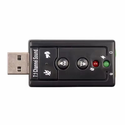 Звуковая карта внешняя USB2.0 - 7.1 Black