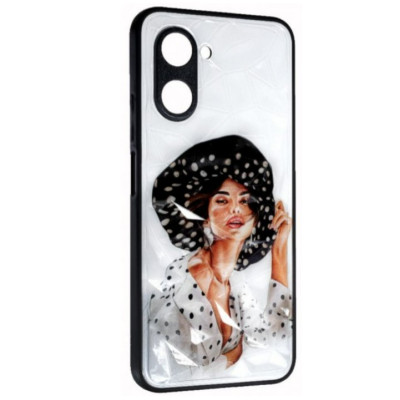 Чехол накладка Prisma Ladies Realme C33 Девушка в шляпе Чехол накладка Prisma Ladies Realme C33 Девушка в шляпе