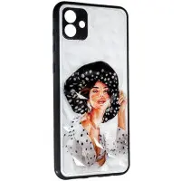 Чехол накладка Prisma Ladies Samsung A045 (A04) Девушка в шляпе