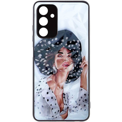 Чехол накладка Prisma Ladies Samsung A047 (A04s) Девушка в шляпе