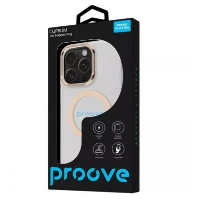 Чохол Накладка Proove Cuprum MagSafe iPhone 15 Pro Max Кремова