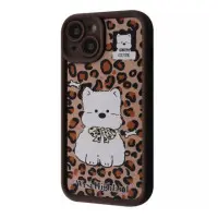 Чехол накладка Pretty iPhone 15 Коричневая/Cute