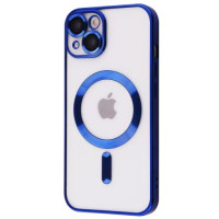 Чехол Накладка Metal Matte MagSafe iPhone 13 Темно-синяя